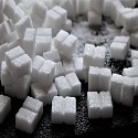 white sugar cubes